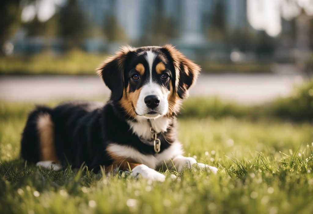 puppy in the grass